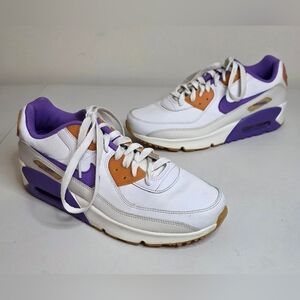 Nike Air Max 90 LTR Big Kids - White Action Grape - Size 6.5Y